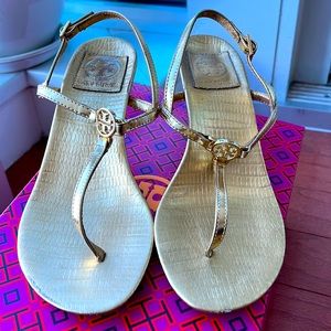 Tory Burch Gold Heels